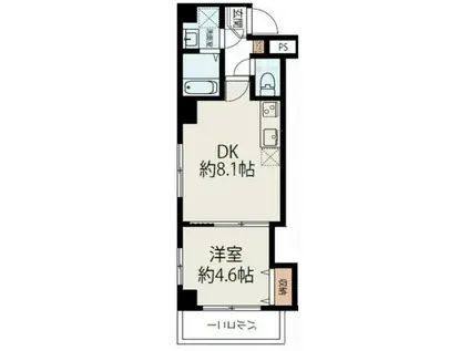 CONNECT PARK HILLS神明町(1LDK/2階)の間取り写真