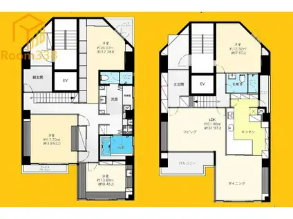 EX GARDEN(4LDK/4階)の間取り写真