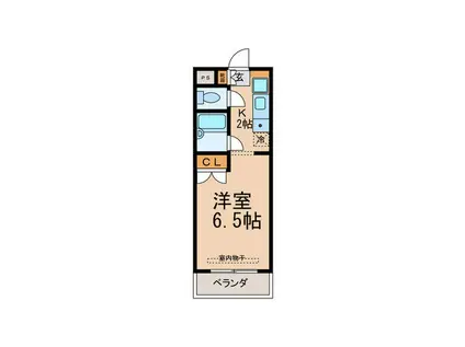 東山ビレッジ(1K/3階)の間取り写真