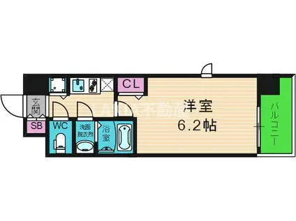 ファーストフィオーレ天王寺筆ヶ崎アイ(1K/10階)の間取り写真