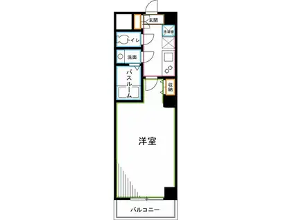 GROWS西荻窪(1K/2階)の間取り写真
