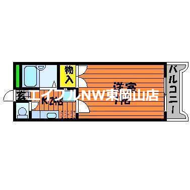 エスポアール中井(1K/1階)の間取り写真
