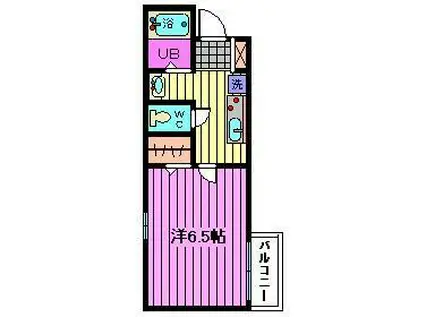 プリムス大宮(1K/3階)の間取り写真