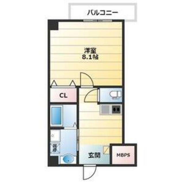 エヌエムスワサントオンズノース(1K/3階)の間取り写真