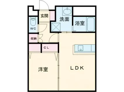 リアライズ人吉(1LDK/2階)の間取り写真