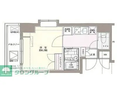 VERONA板橋本町(1K/9階)の間取り写真