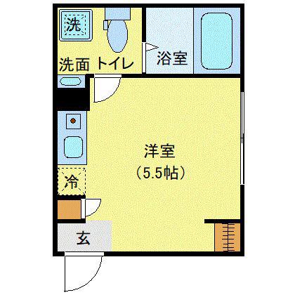 EPICER柴又(ワンルーム/2階)の間取り写真