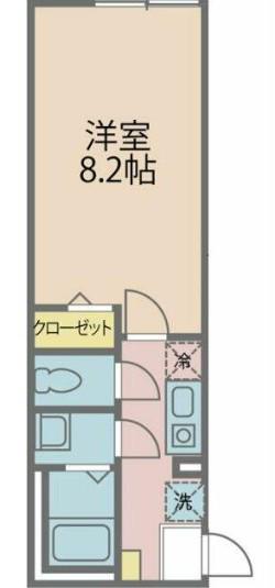 カインドネス八王子中央B棟(1K/3階)の間取り写真