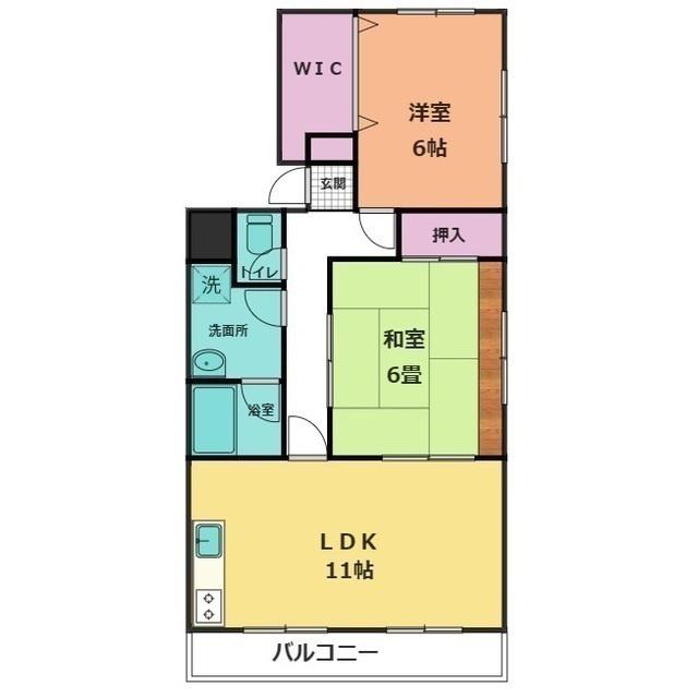 メゾンリヴェール(2LDK/3階)の間取り写真