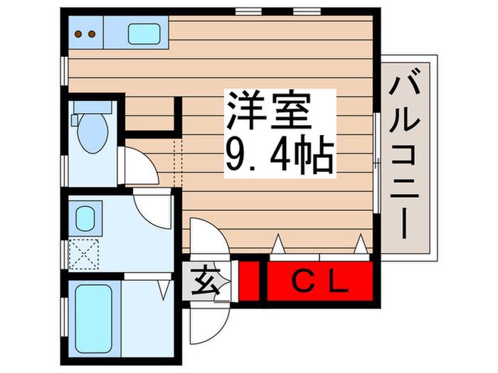 KA-NA MAISONくぬぎ山III(ワンルーム/2階)の間取り写真