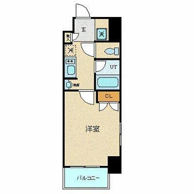 N-FLATS町田(1K/8階)の間取り写真