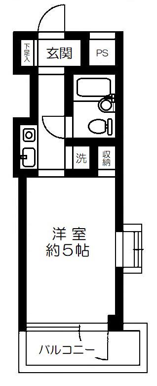 TOP金町(ワンルーム/2階)の間取り写真
