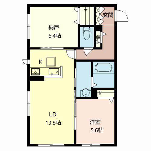 シャーメゾン太成(1SLDK/1階)の間取り写真