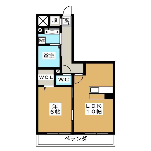 ビアンカネーヴェ(1LDK/3階)の間取り写真
