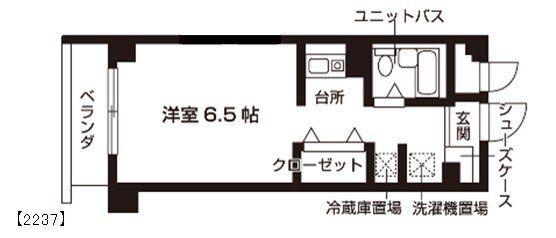 ノブレス紀久(1K/1階)の間取り写真