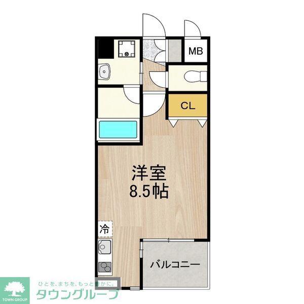 CITY SPIRE 名駅北(ワンルーム/2階)の間取り写真