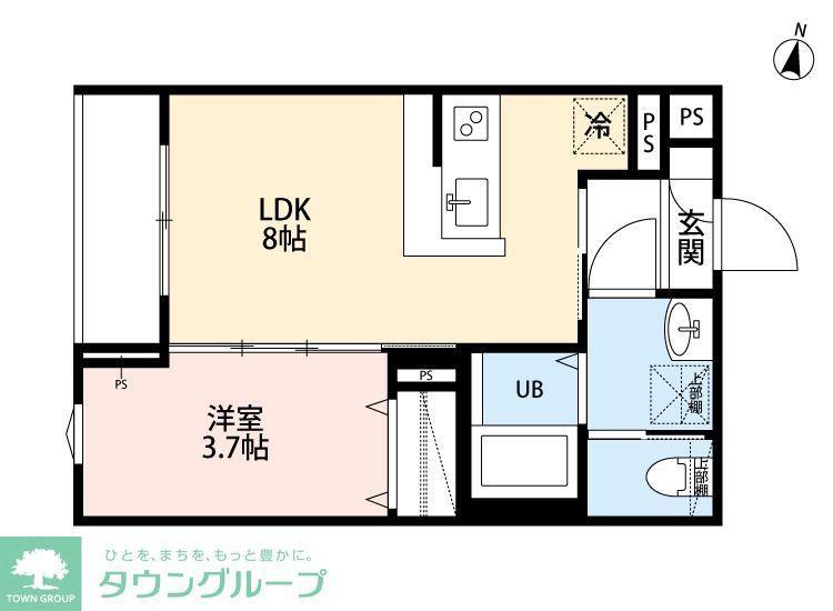 ROBOT HOME 与野本町II(1LDK/3階)の間取り写真