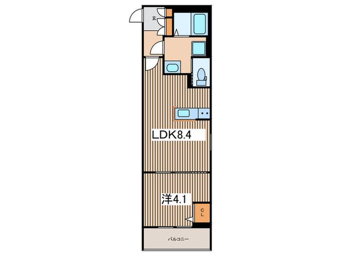ROBOT HOME大和市中央(1LDK/3階)の間取り写真