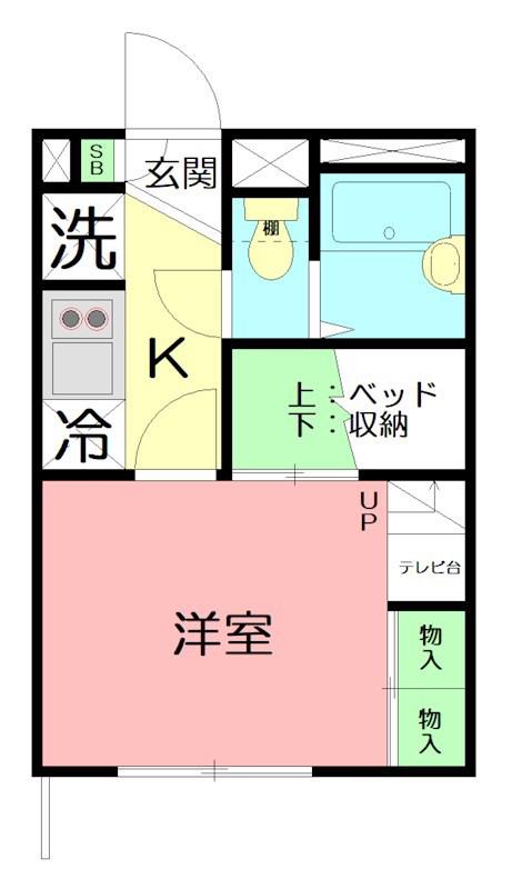 RUPIハウス(1K/1階)の間取り写真