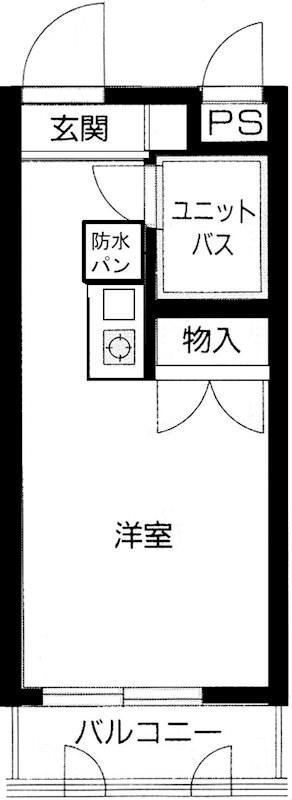 メインステージ中井駅前(ワンルーム/2階)の間取り写真