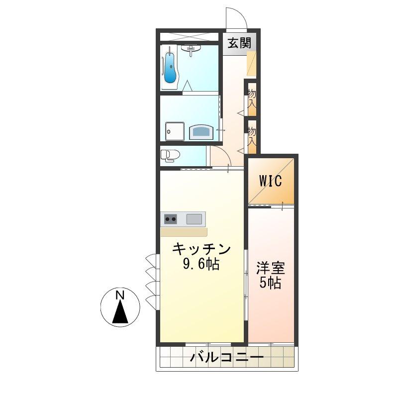 ボルツVII(1LDK/3階)の間取り写真