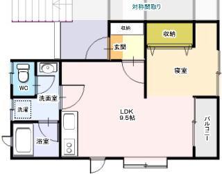 メゾン陽光II(1LDK/1階)の間取り写真