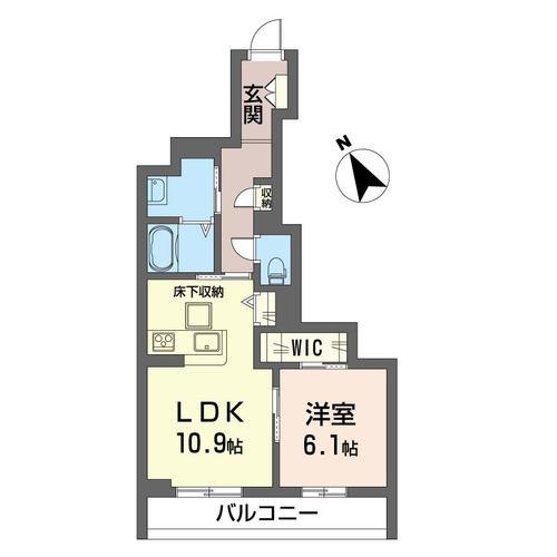 セントリビエ(1LDK/2階)の間取り写真