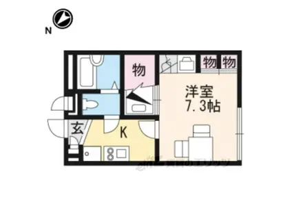 レオパレス池州町(1K/1階)の間取り写真