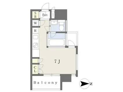 SK BUILDING6(ワンルーム/5階)の間取り写真