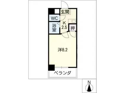 DEUX AVANCE(1K/2階)の間取り写真