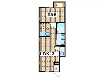 グランノワール鎌倉玉縄(1LDK/1階)の間取り写真