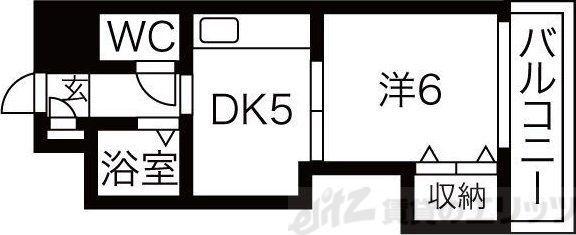 ロイヤルハイツ菅原(1DK/2階)の間取り写真