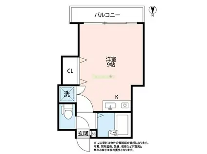 マンションマムリン(1K/3階)の間取り写真