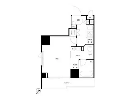 ルーブル大塚伍番館(1K/6階)の間取り写真