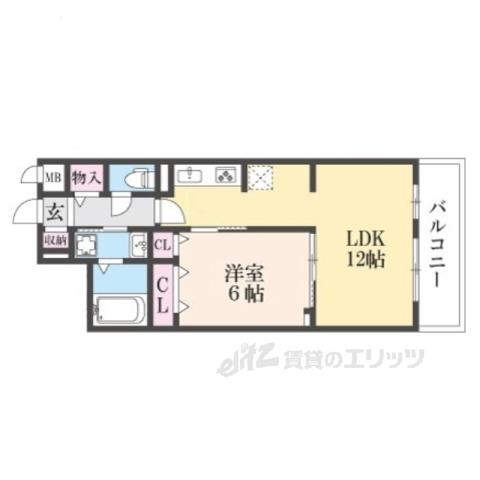 ノルドフィウ―メ(1LDK/3階)の間取り写真