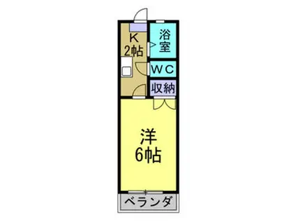 グレイス大城(1K/1階)の間取り写真