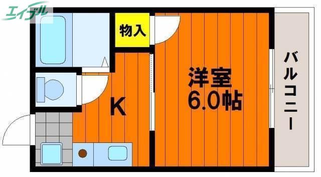 豊成センチュリーロイヤル(1K/3階)の間取り写真