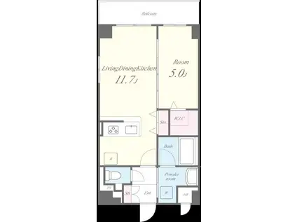 コスタ デル ソル エリーゼ(1LDK/3階)の間取り写真