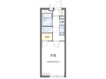 フレンズ(1K/2階)の間取り写真