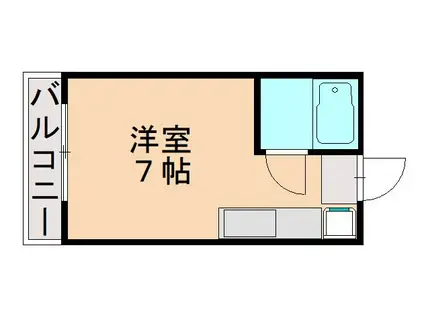 APS教育大(ワンルーム/1階)の間取り写真