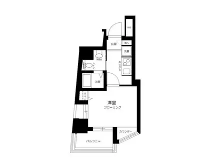 ジュエル大森山王(1K/6階)の間取り写真