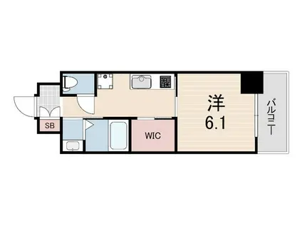 CREST TAPP 神戸三宮(1K/4階)の間取り写真