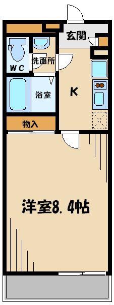 レオネクストスピネル(1K/3階)の間取り写真