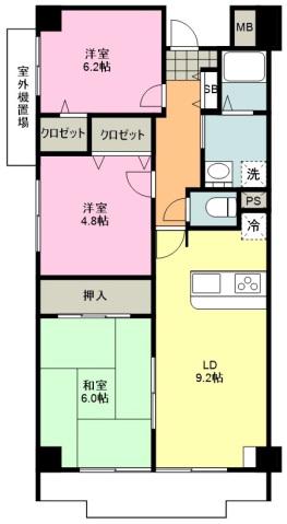 シー.ビー.フォート(3LDK/5階)の間取り写真