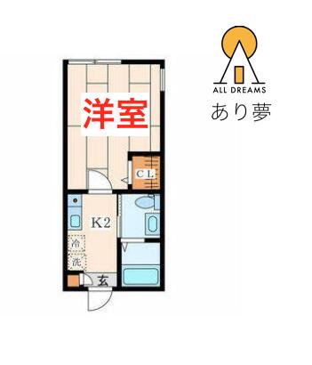 STYLE-A(1K/1階)の間取り写真