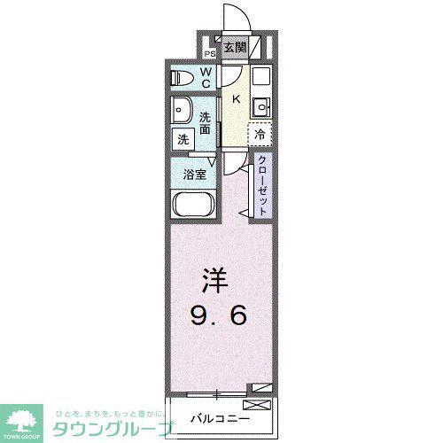 スプレンドーレ(1K/2階)の間取り写真
