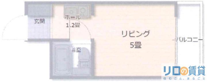 淀川RSメゾン第一(ワンルーム/3階)の間取り写真