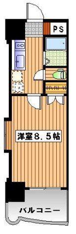 ロイヤル博多駅東84(1K/11階)の間取り写真