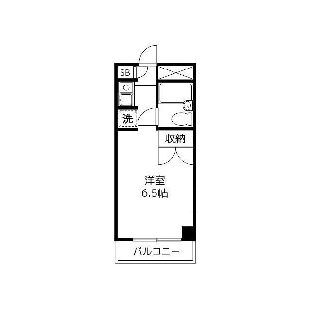 TIKS1(ワンルーム/7階)の間取り写真