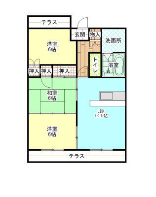 エトワールコスモ(3LDK/3階)の間取り写真